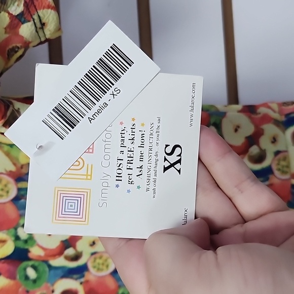 Fruit pattern dress LLR size XS - Picture 3 of 5